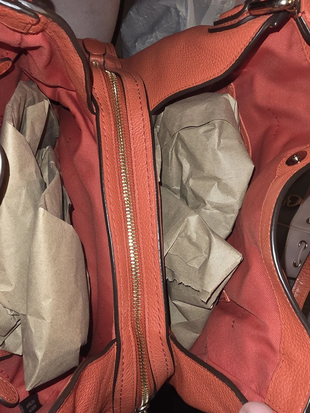 Coach Edie 30 Shoulder Bag in Coral